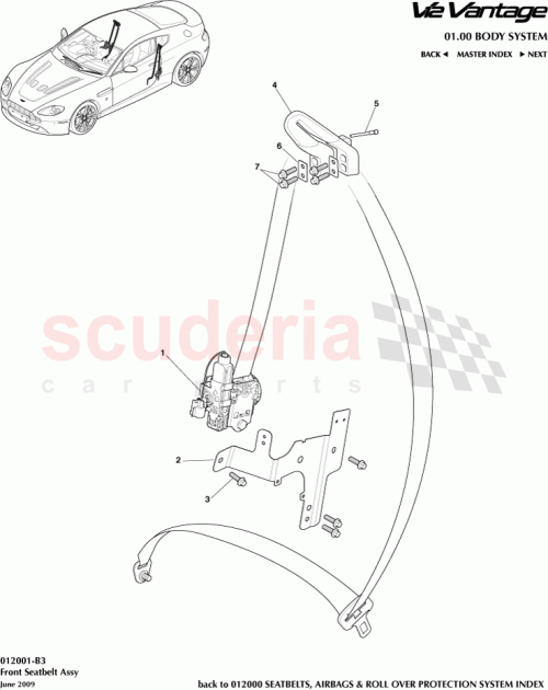 Part Diagram for Aston Martin 6G33-611B69-ACW
