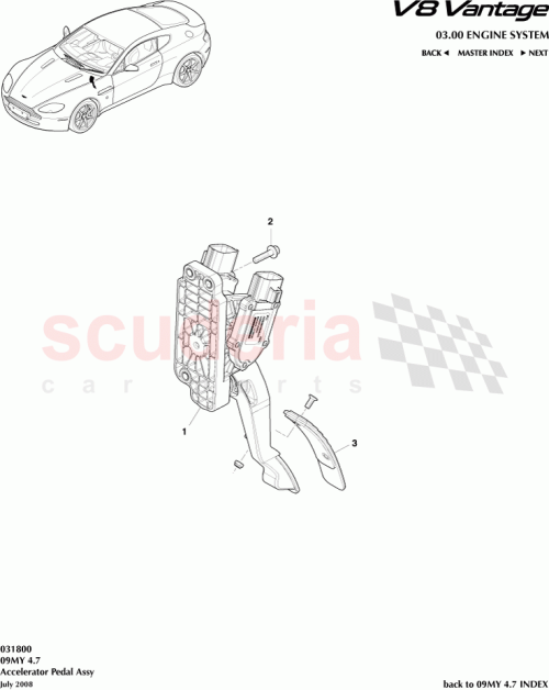 Part Diagram for Aston Martin 8D339F836AA