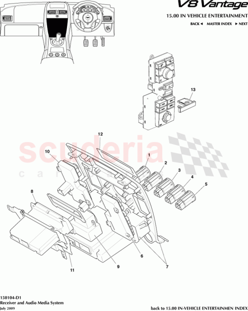 Part Diagram for Aston Martin 7G33-18C612-AA