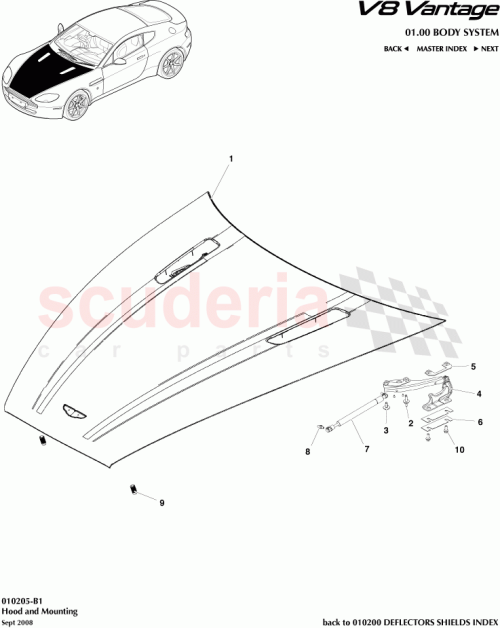 Part Diagram for Aston Martin 6G3316615AJ