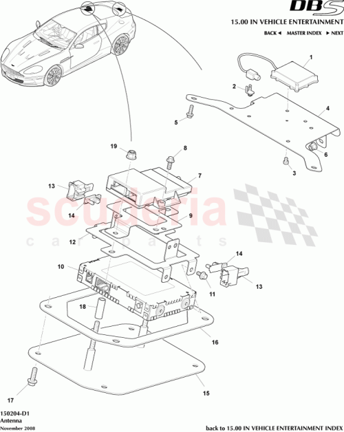 Part Diagram for Aston Martin 8D3318C961AC