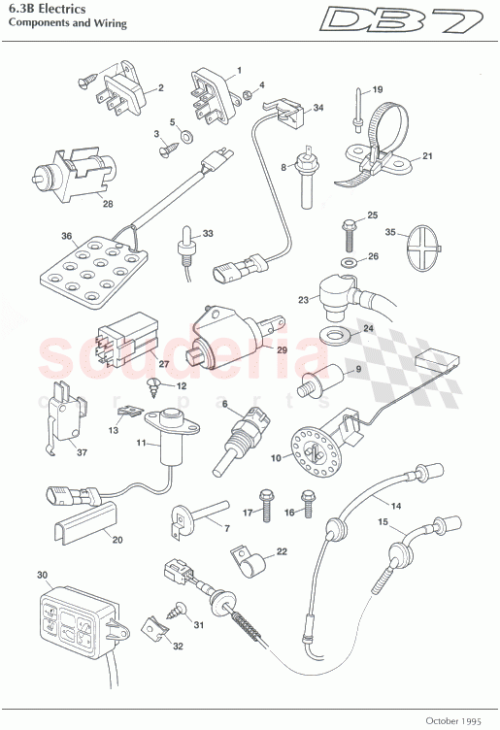 Part Diagram for Aston Martin 37-84798