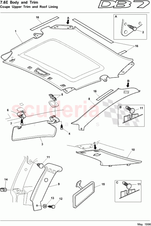 Part Diagram for Aston Martin 97-90434