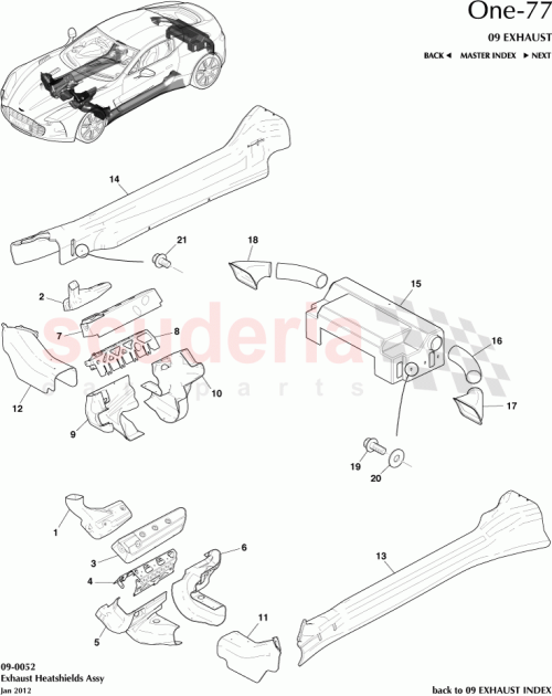 Part Diagram for Aston Martin 12023-03-8637-AC