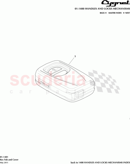 Part Diagram for Aston Martin 69005-74040