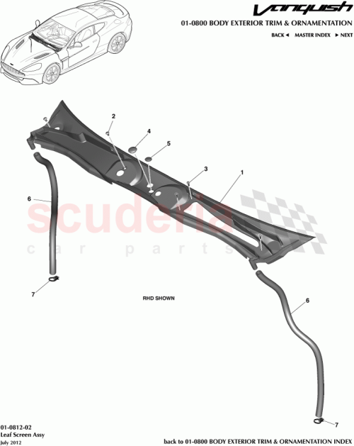 Part Diagram for Aston Martin DG43-219005-AA