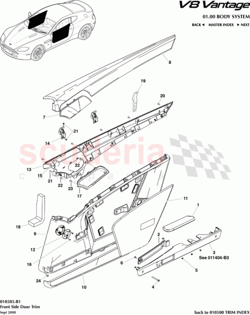 Part Diagram for Aston Martin 6G33-23719-ABW