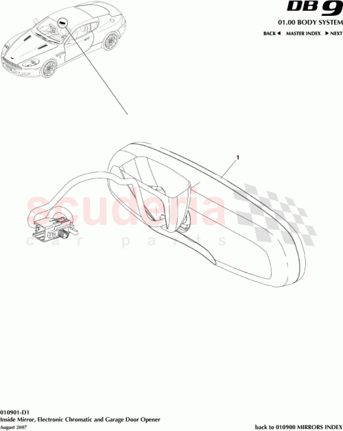 Part Diagram for Aston Martin 7G43-17700-BD