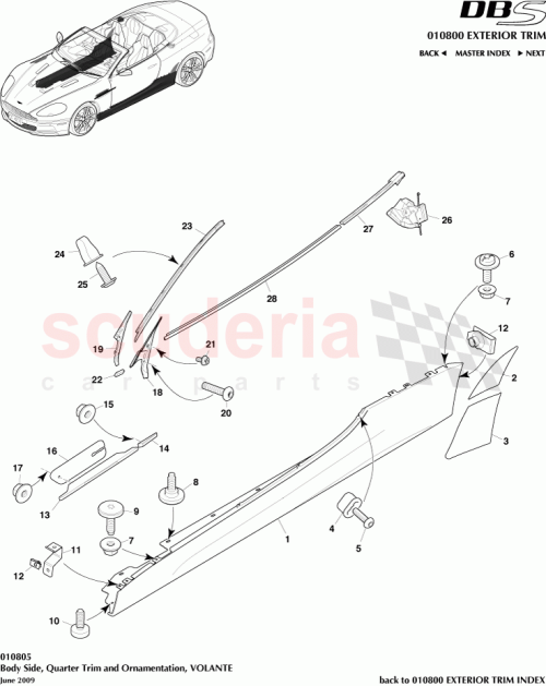 Part Diagram for Aston Martin BD33-280B84-AA