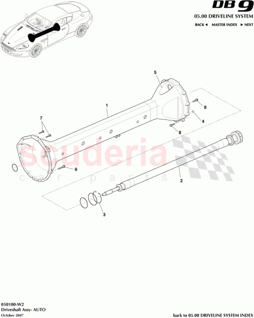 Part Diagram for Aston Martin 704574