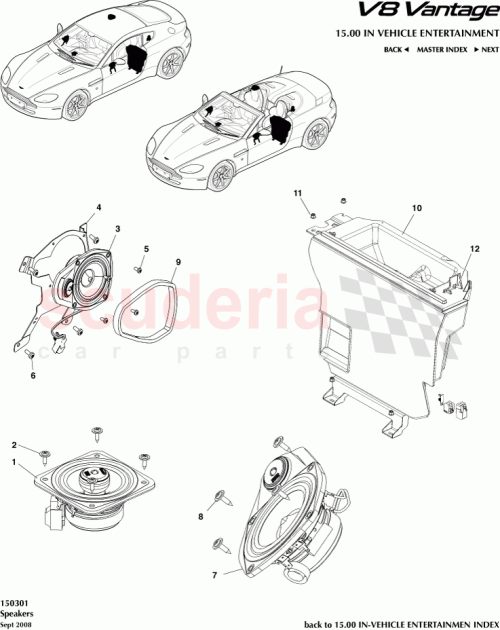 Part Diagram for Aston Martin 6G33-18808-KB