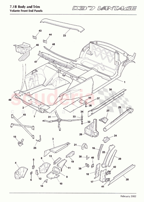 Part Diagram for Aston Martin 697668