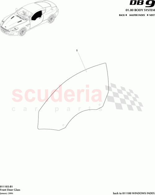 Part Diagram for Aston Martin 4G43-L21411-AB