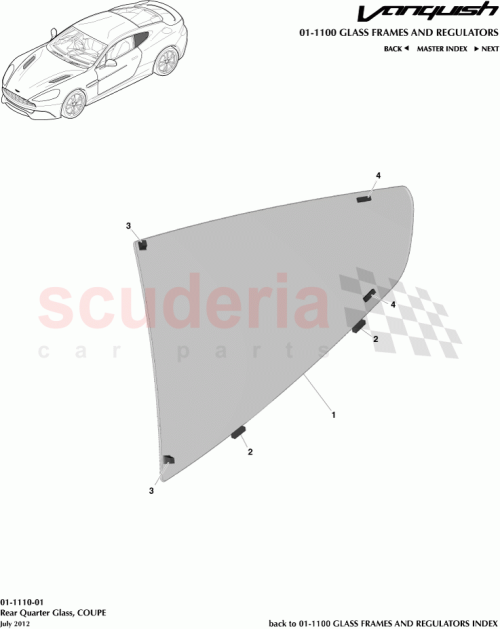 Part Diagram for Aston Martin CD33-N29701-AD