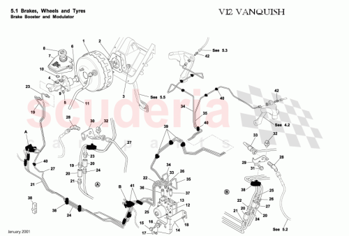 Part Diagram for Aston Martin 699693