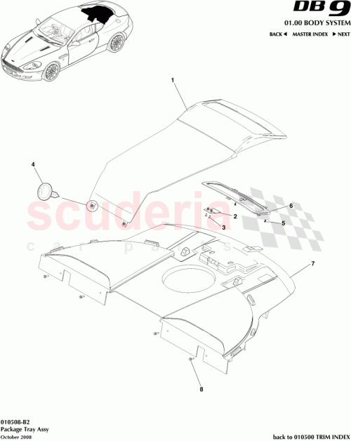 Part Diagram for Aston Martin 4G43-613F60-AA