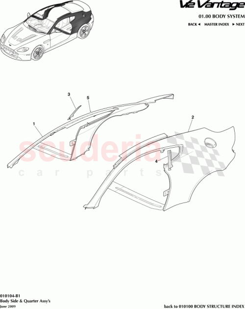 Part Diagram for Aston Martin 6G33-C298A44-BB