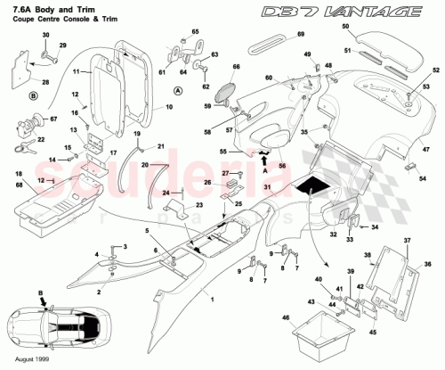 Part Diagram for Aston Martin 699123
