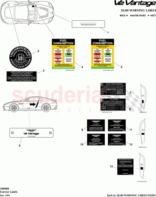Part Diagram for Aston Martin AD23975411AA