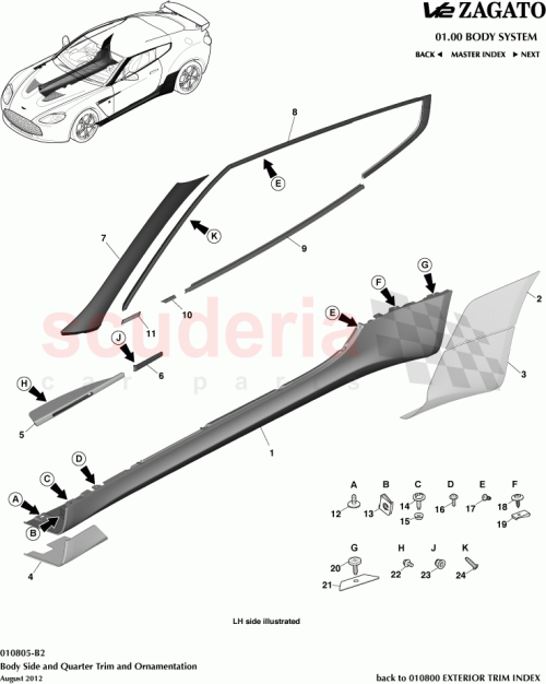 Part Diagram for Aston Martin CY83-10627-AA