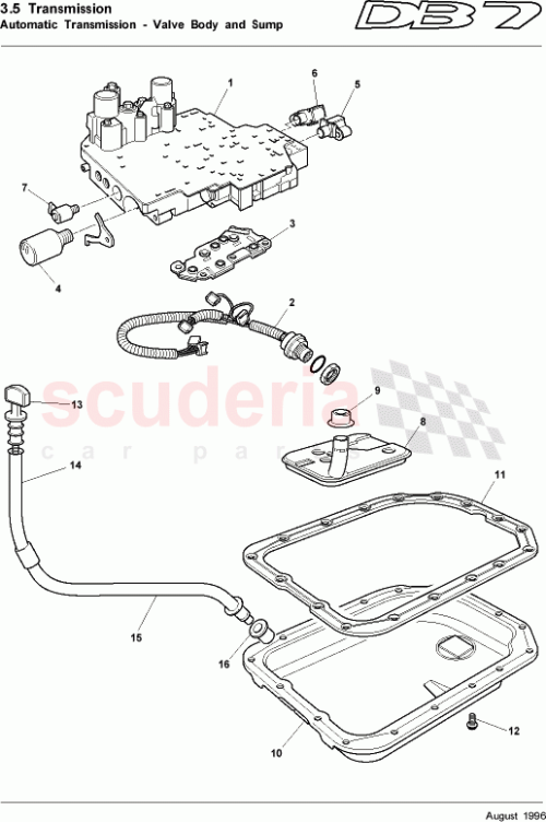 Part Diagram for Aston Martin 42-84596
