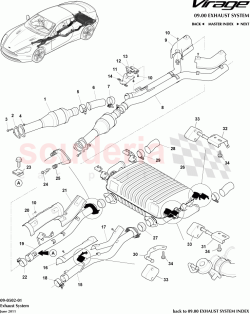 Part Diagram for Aston Martin 4G435220CB