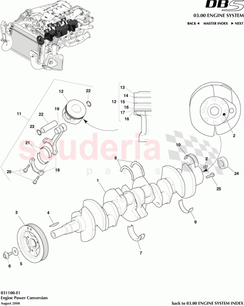 Part Diagram for Aston Martin 4G4E6100BC