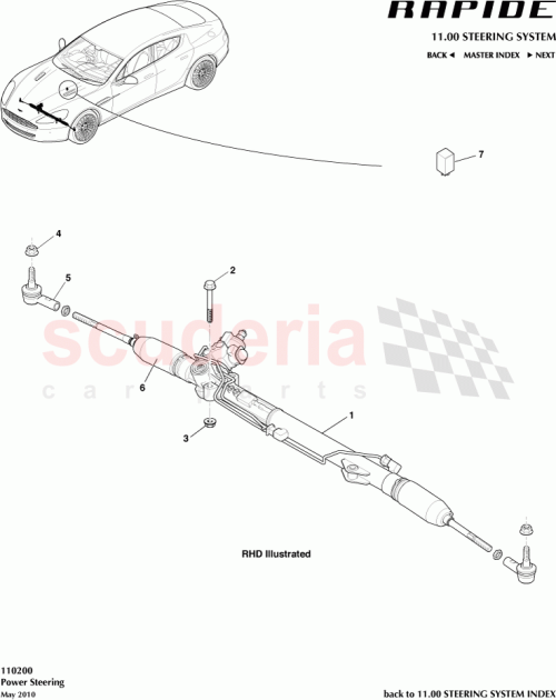 Part Diagram for Aston Martin 6G433D701AB