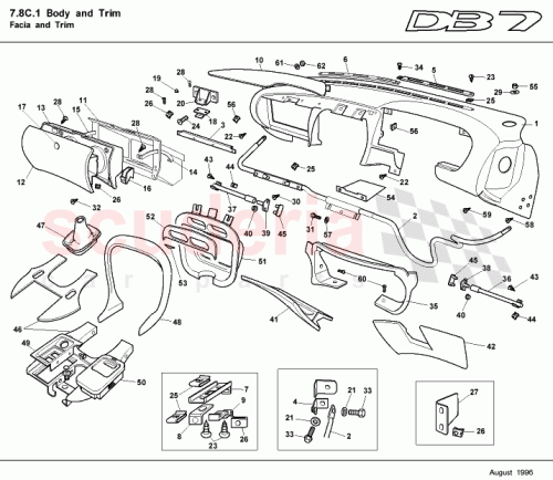 Part Diagram for Aston Martin 83-83374