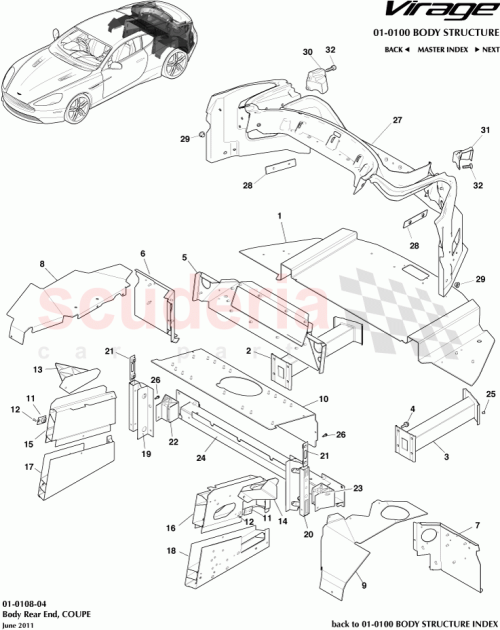 Part Diagram for Aston Martin AG43-40338-AA
