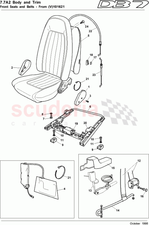 Part Diagram for Aston Martin 74-84749