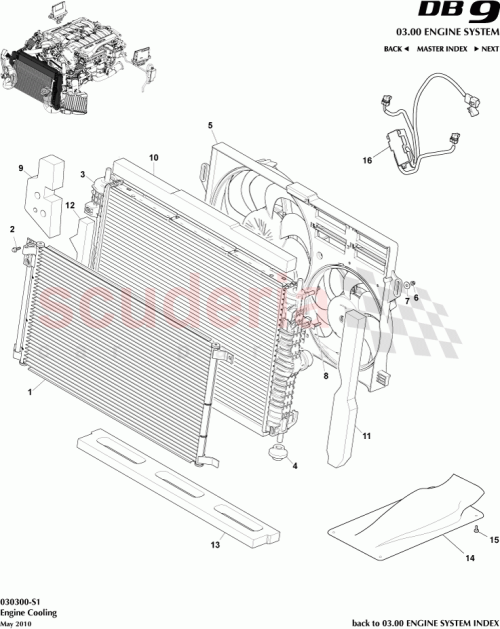 Part Diagram for Aston Martin 8D33-8C477-AA