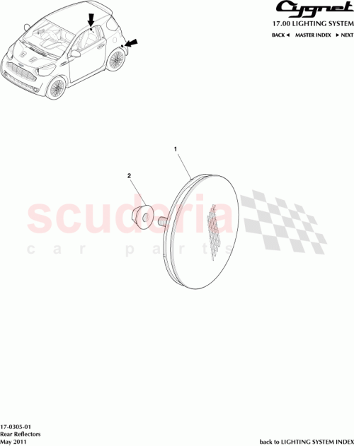 Part Diagram for Aston Martin 90179-05102