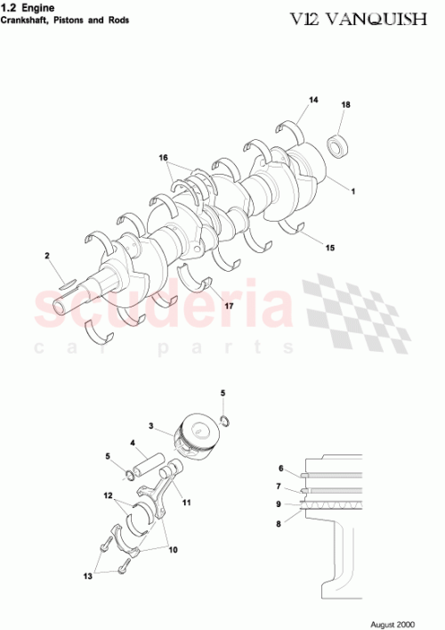 Part Diagram for Aston Martin 5R13-6200-BA