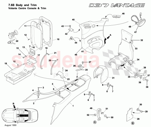 Part Diagram for Aston Martin 697304