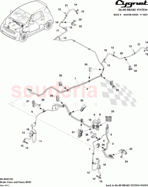 Part Diagram for Aston Martin 90179-06178