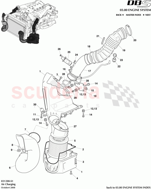 Part Diagram for Aston Martin 8D33-9600-BA