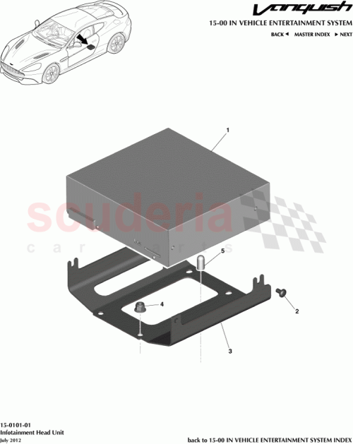 Part Diagram for Aston Martin CD33-461769-AA