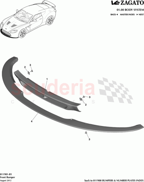 Part Diagram for Aston Martin CY83-17627-AA