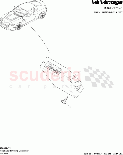 Part Diagram for Aston Martin 6G33-13K031-AB