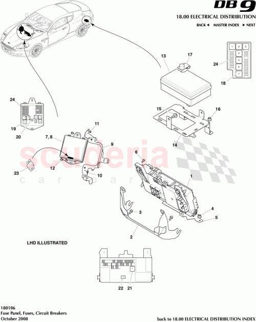Part Diagram for Aston Martin 37-23424