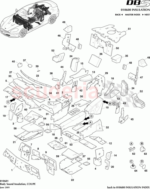 Part Diagram for Aston Martin AD43-534A1-AC