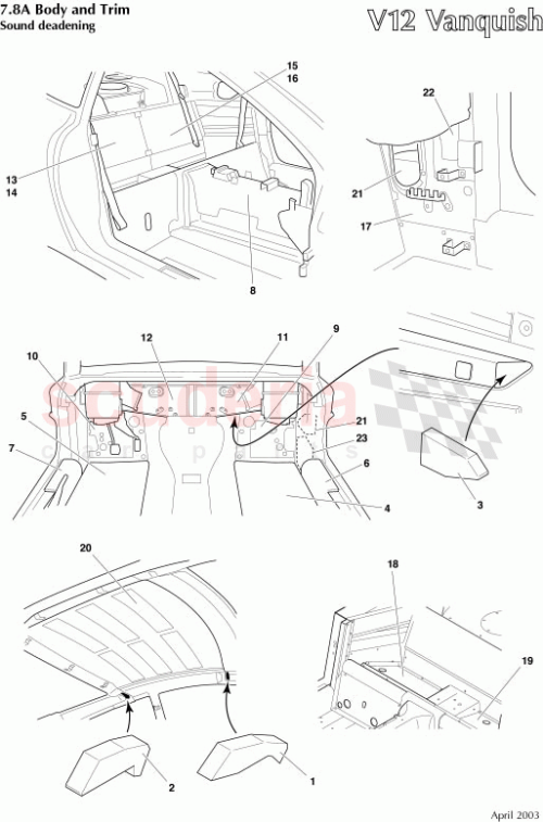 Part Diagram for Aston Martin 1R12-834494-AC