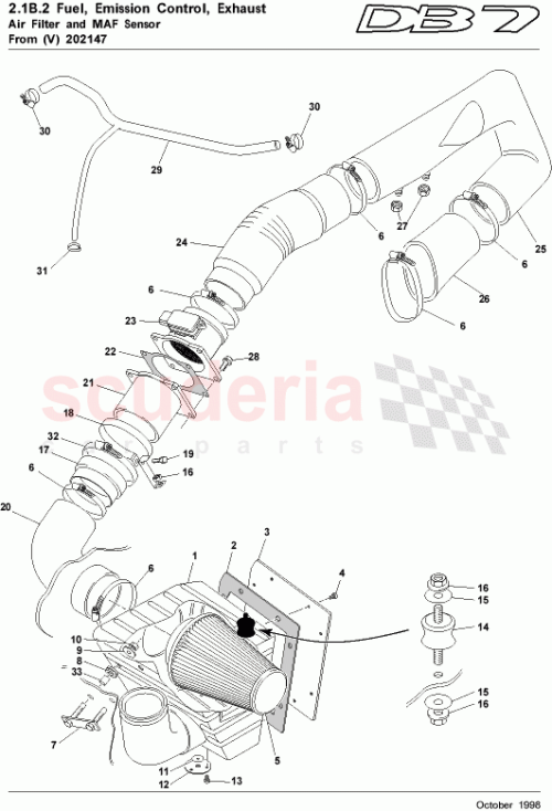 Part Diagram for Aston Martin 699105