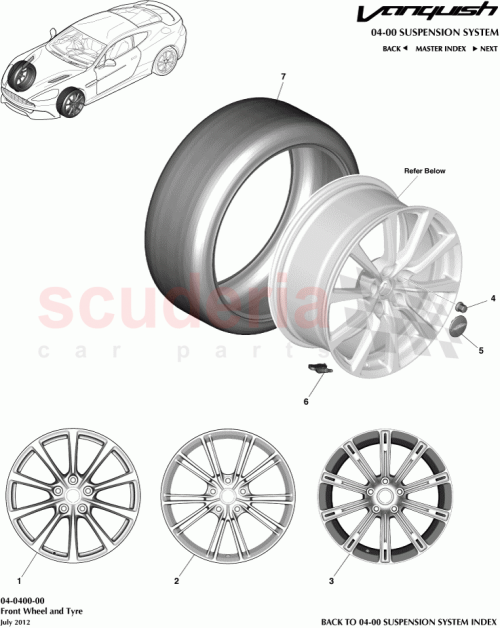 Part Diagram for Aston Martin HY53-1A096-EA-PK