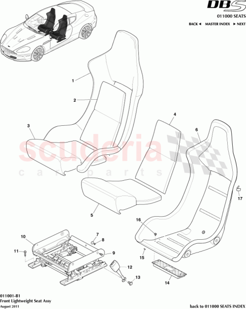 Part Diagram for Aston Martin AD2361003AA