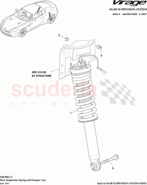 Part Diagram for Aston Martin CG43-18W002-CA