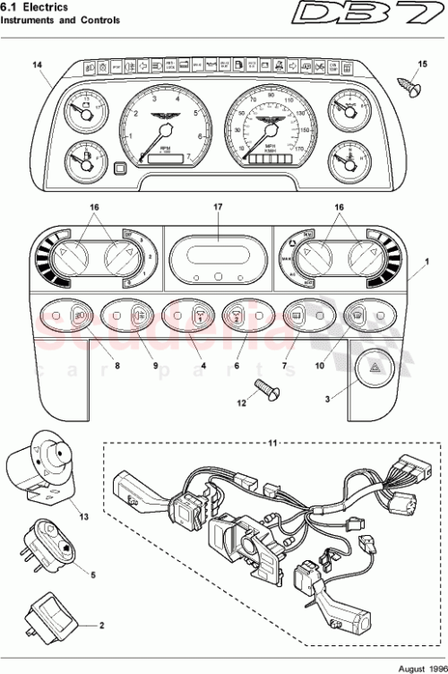 Part Diagram for Aston Martin 38-81843