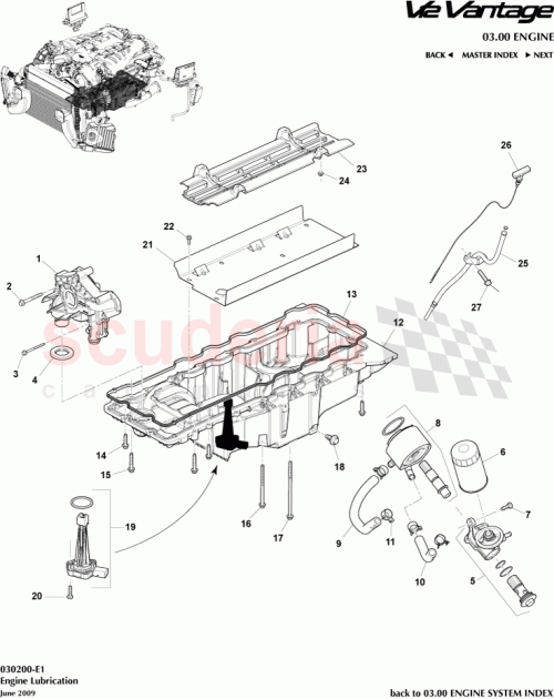 Part Diagram for Aston Martin AD23-6A642-AA
