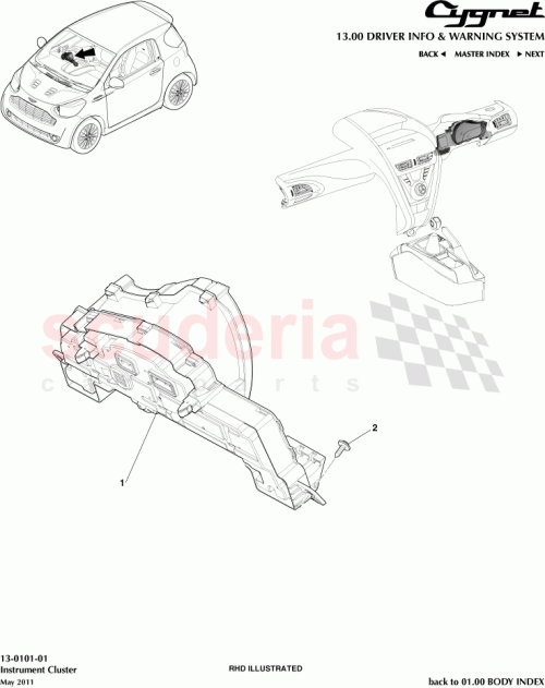 Part Diagram for Aston Martin AY2Y-10849-DA
